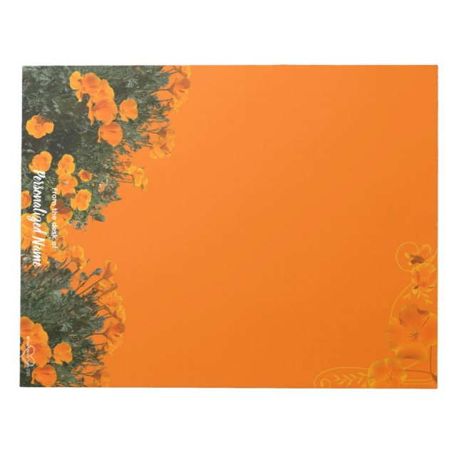 Bloco De Notas California Poppies Notepad (Frente)