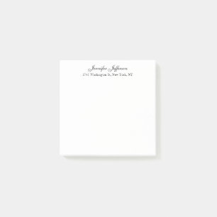 Bloco De Notas Caligrafia Moderna Elegante Simples Profissional