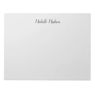 Bloco De Notas Caligrafia Moderna Minimalista Simples