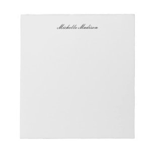 Bloco De Notas Caligrafia Moderna Minimalista Simples