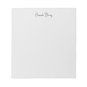 Bloco De Notas Caligrafia Moderna Profissional Minimalista