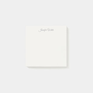 Bloco De Notas Caligrafia Pastel Elegante Ousada Retro