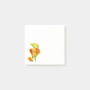 Bloco De Notas Calla lily watercolor