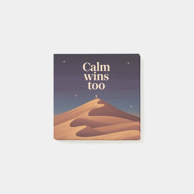 Bloco De Notas Calm Wins Too (Frente)