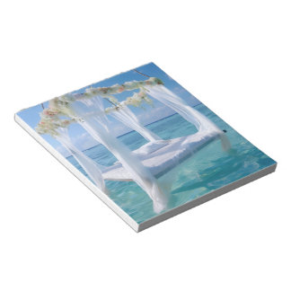Bloco de Notas Cama com Dossel Paradisíaco Oceano