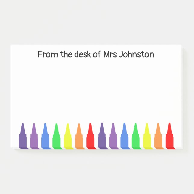 Bloco De Notas Camarões-cera, da mesa de professores (Frente)