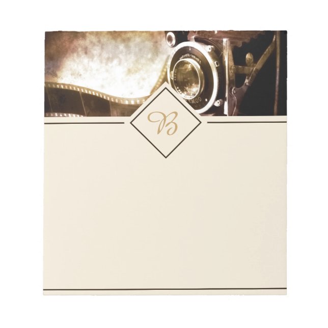 Bloco De Notas Câmera Vintage (Frente)