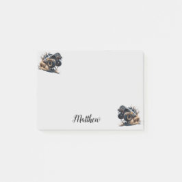 Bloco De Notas Caminhão de Monstro da Corrida Branca de Força Bra