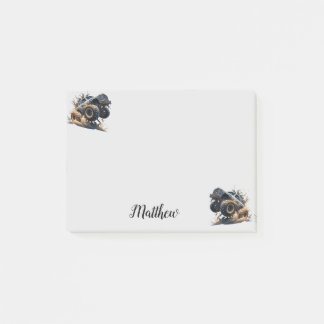 Bloco De Notas Caminhão de Monstro da Corrida Branca de Força Bra