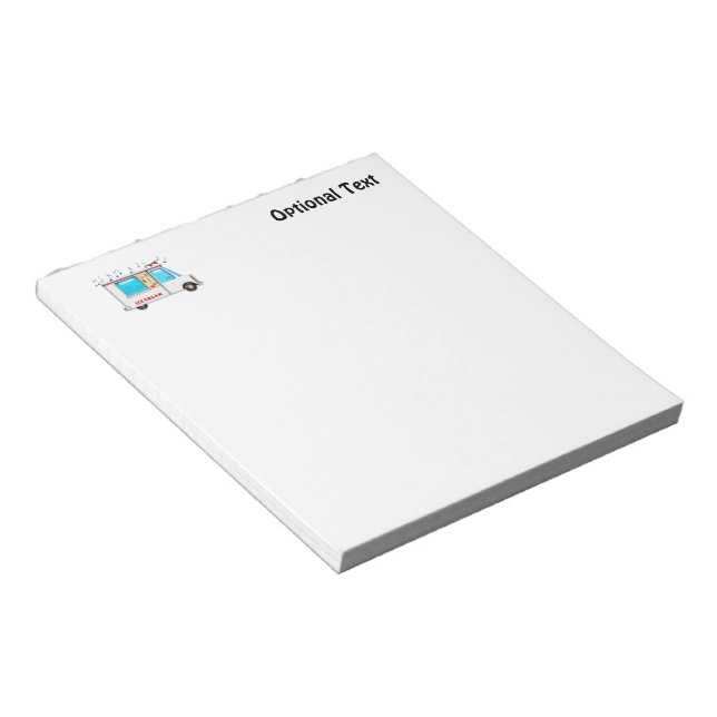 Bloco De Notas Caminhão de sorvete com Música (Inclinado)