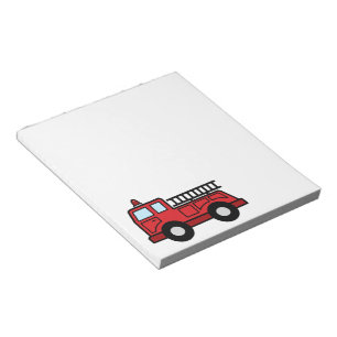 Bloco De Notas Caminhão do veículo da emergência do Firetruck 