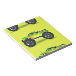 Bloco De Notas Caminhão monstro no verde limão