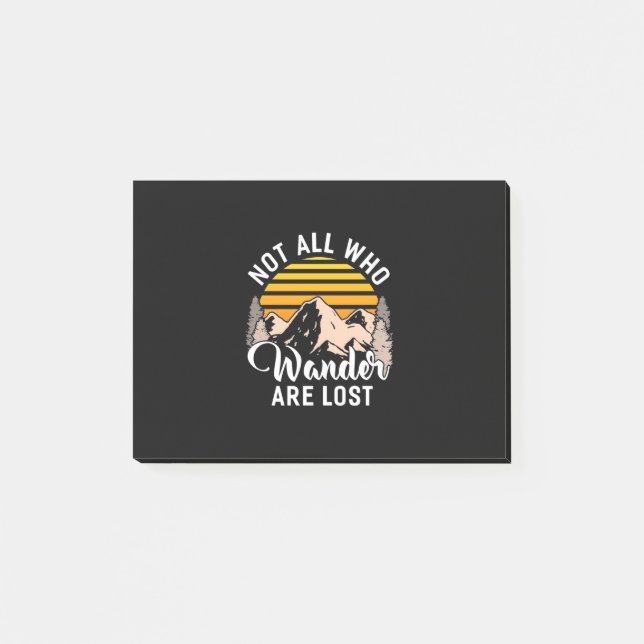 Bloco De Notas Caminhar Nem Todos Que Vagueiam São Perdidos (Frente)