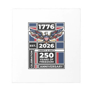 Bloco De Notas Camisa Águia Vintage 1776 2026 Tipografia Patrióti