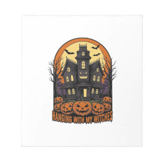 Bloco De Notas Camisa Casa Assombrada do Halloween dos Amigos Bru