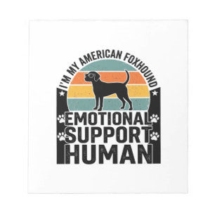 Bloco De Notas Camisa de Humano de Suporte Emocional American Fox