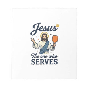 Bloco De Notas Camisa de Jesus Pickleball O Que Serve