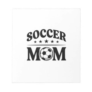 Bloco De Notas Camisa de Mãe de Futebol Vintage Vector Design_1