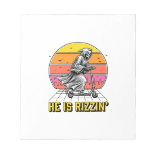 Bloco De Notas Camisa engraçada da scooter da morte pôr do sol vi