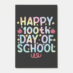 Bloco De Notas Camisa Tie Dye Feliz 100º Dia De Aula Professor Al