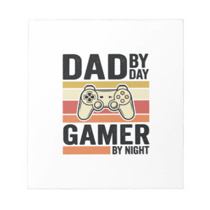 Bloco De Notas Camiseta Controle Vintage Pai Gamer Design_1