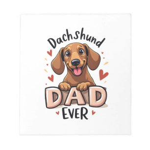 Bloco De Notas Camiseta do Melhor Pai Dachshund de Sempre