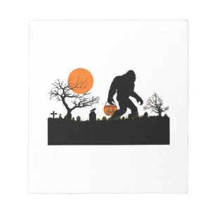 Bloco De Notas Camiseta engraçada de fantasia de Halloween Sasqua