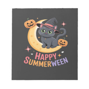 Bloco De Notas Camiseta Essencial Estética de Halloween Fofa de G