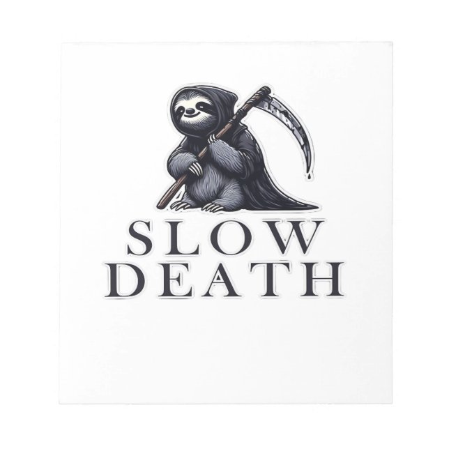 Bloco De Notas Camiseta Essencial Morte Lenta (Frente)