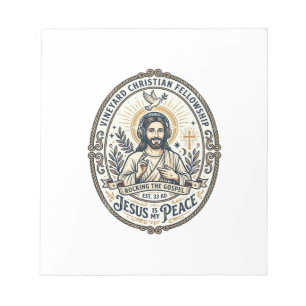 Bloco De Notas Camiseta Gráfica Estética Jesus Lo Fi Beats de Est
