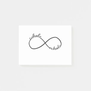 Bloco De Notas Camiseta Símbolo do Sinal de Infinito Inalar Exala