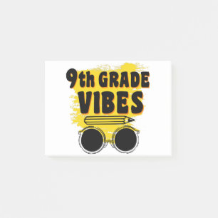 Bloco De Notas Camiseta Vibes de Volta às Aulas 9º Ano Primeiro D