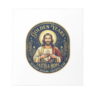 Bloco De Notas Camiseta Vintage Aposentadoria de Jesus Cristã