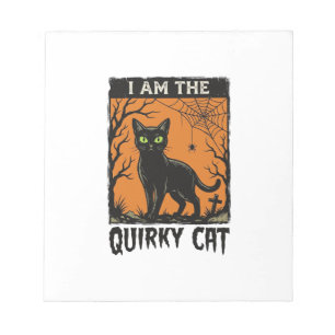 Bloco De Notas Camiseta Vintage de Gravura de Gato Excêntrico de