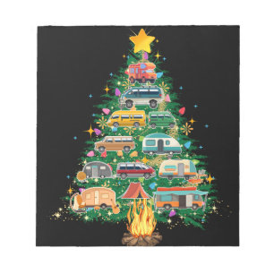 Bloco De Notas Camper Christmas Tree Vehicle Camving Rving