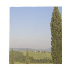 Bloco De Notas Campestre perto de Pienza. Val d'Orcia, Siena