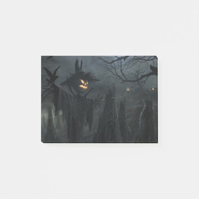 Bloco De Notas Campo do Dia das Bruxas da morte (Frente)