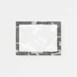 Bloco De Notas Camuflagem Abstrata Cinza Moderna