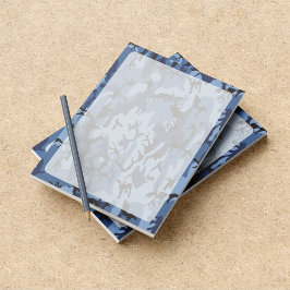 Bloco De Notas Camuflagem Azul marinho, Militar, Exército