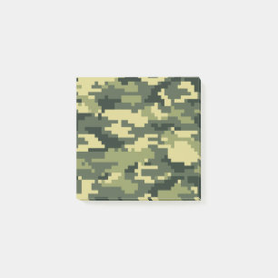 Bloco De Notas Camuflagem Digital Woodland de 8 Bits / Camo