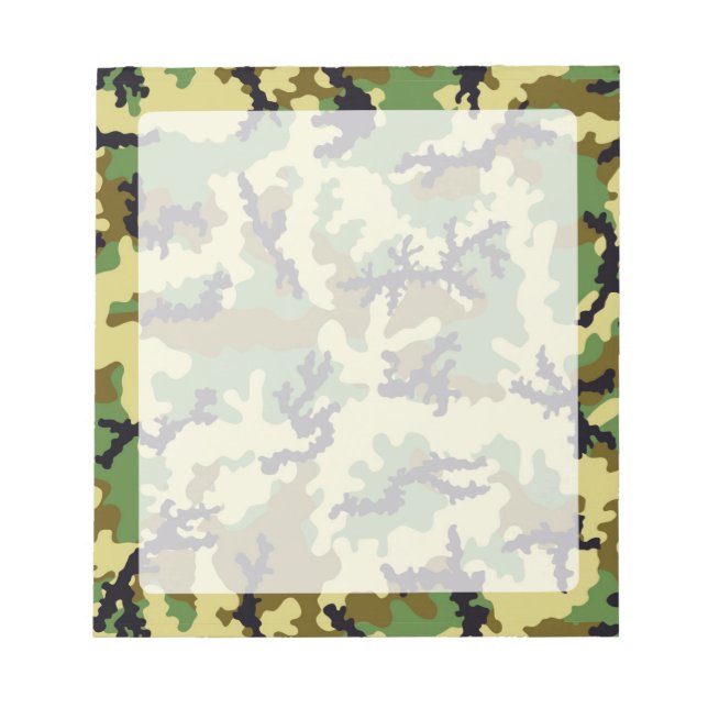 Bloco De Notas Camuflagem florestal (Frente)
