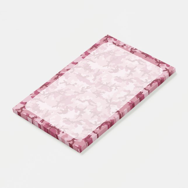 Bloco De Notas Camuflagem rosa (Inclinado)