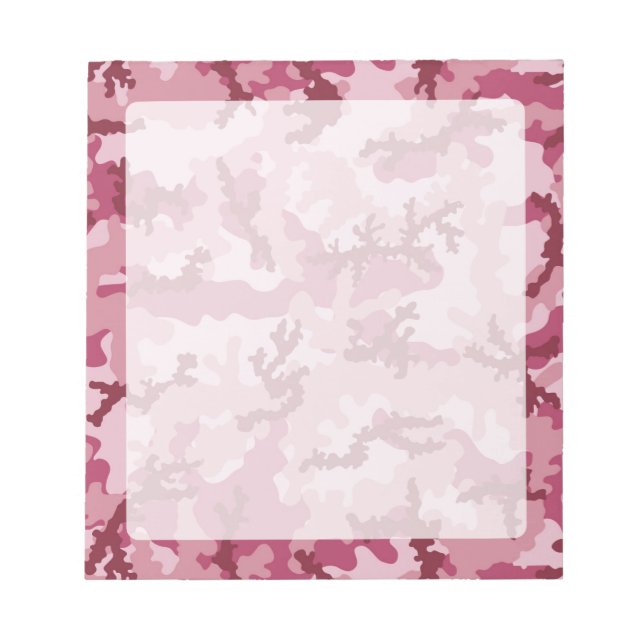 Bloco De Notas Camuflagem rosa (Frente)