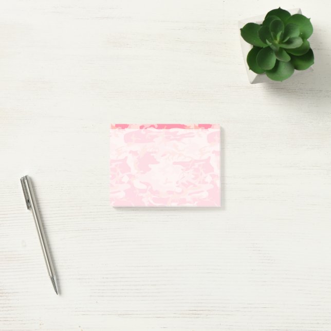 Bloco De Notas Camuflagem Rosa, Camuflagem, Militar, Exército (Escritótio)