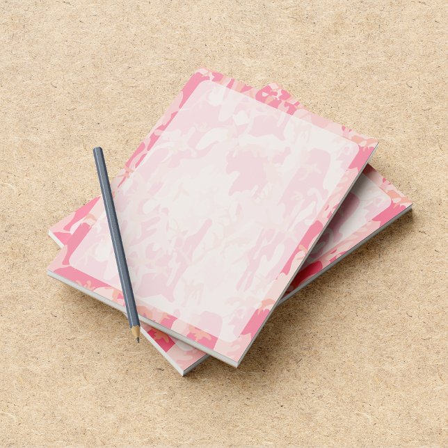 Bloco De Notas Camuflagem Rosa, Camuflagem, Militar, Exército (Criador carregado)