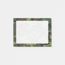Bloco De Notas Camuflagem Verde, Marrom e Preto