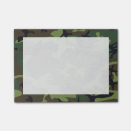Bloco De Notas Camuflagem Verde, Marrom e Preto