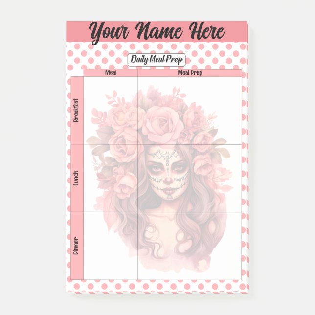 Bloco De Notas Cana Cutânea Refeição Diária (Frente)