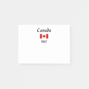 Bloco De Notas Canadá 1867 Antiga Cor da Luz do Sinalizador Balth