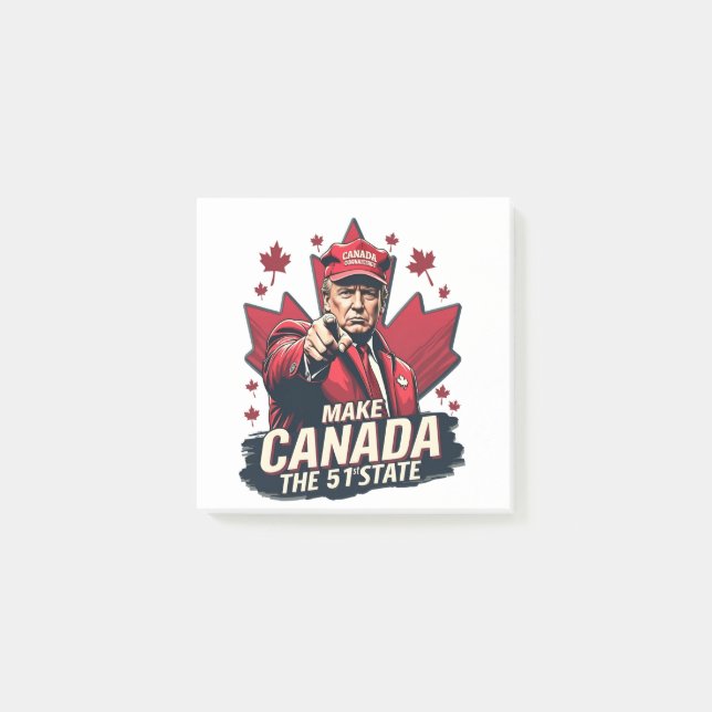 Bloco De Notas Canadá, a 51 ruas State Trump Canadense (Frente)